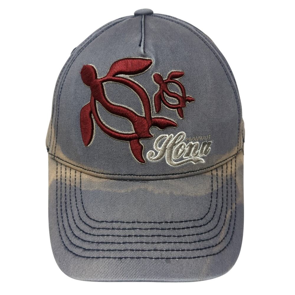 Kona Hawaii Strapback Hat Blue One Size Adjustable Embroidered Outdoor